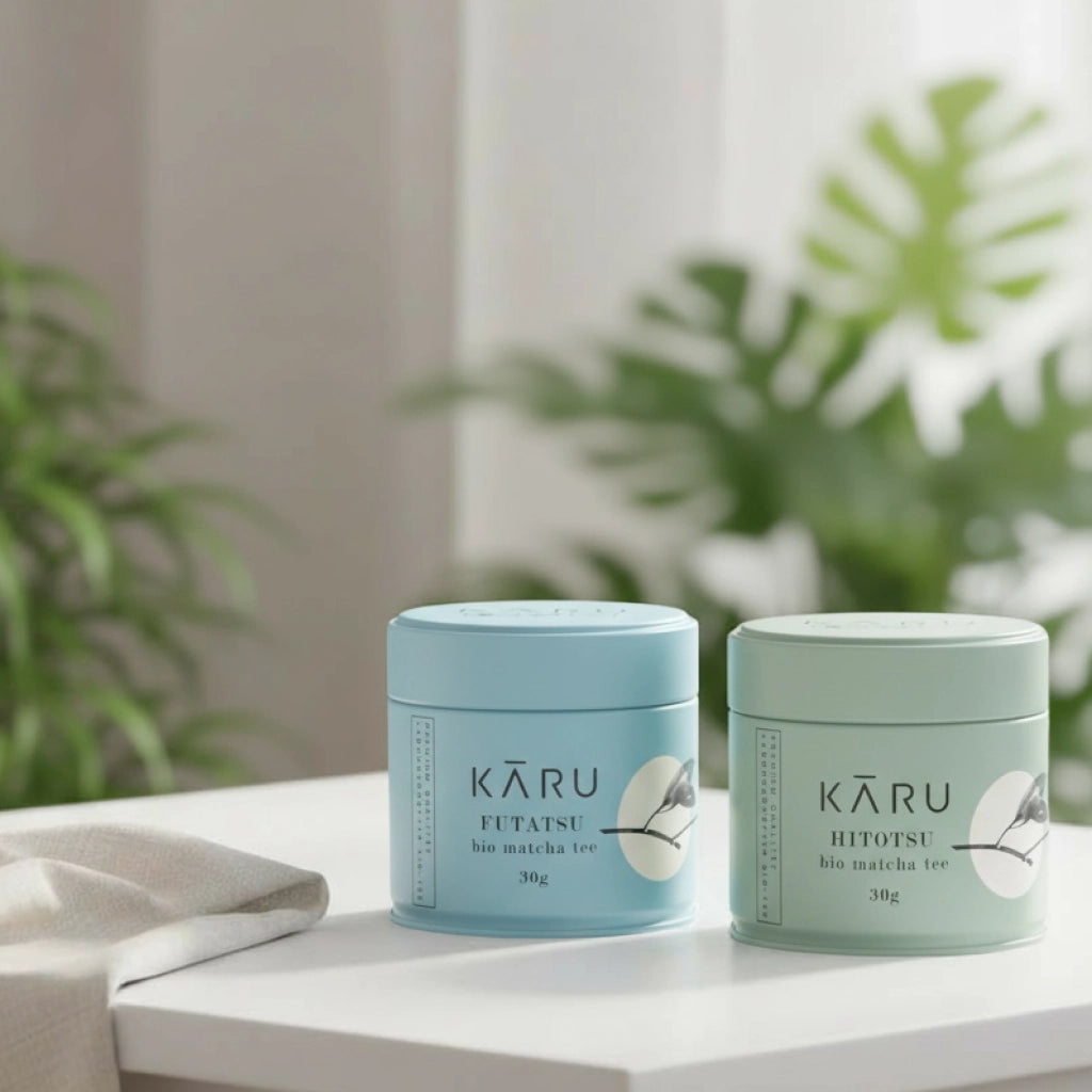 Bio Matcha Set Hitotsu | Seiryū (blau-grau)