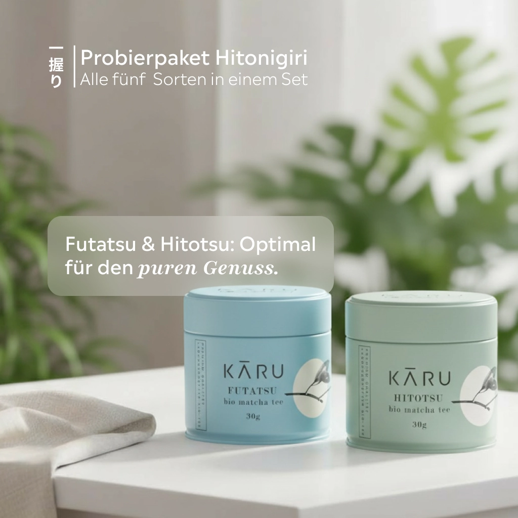 Bio Matcha Tee Futatsu und Hitotsu