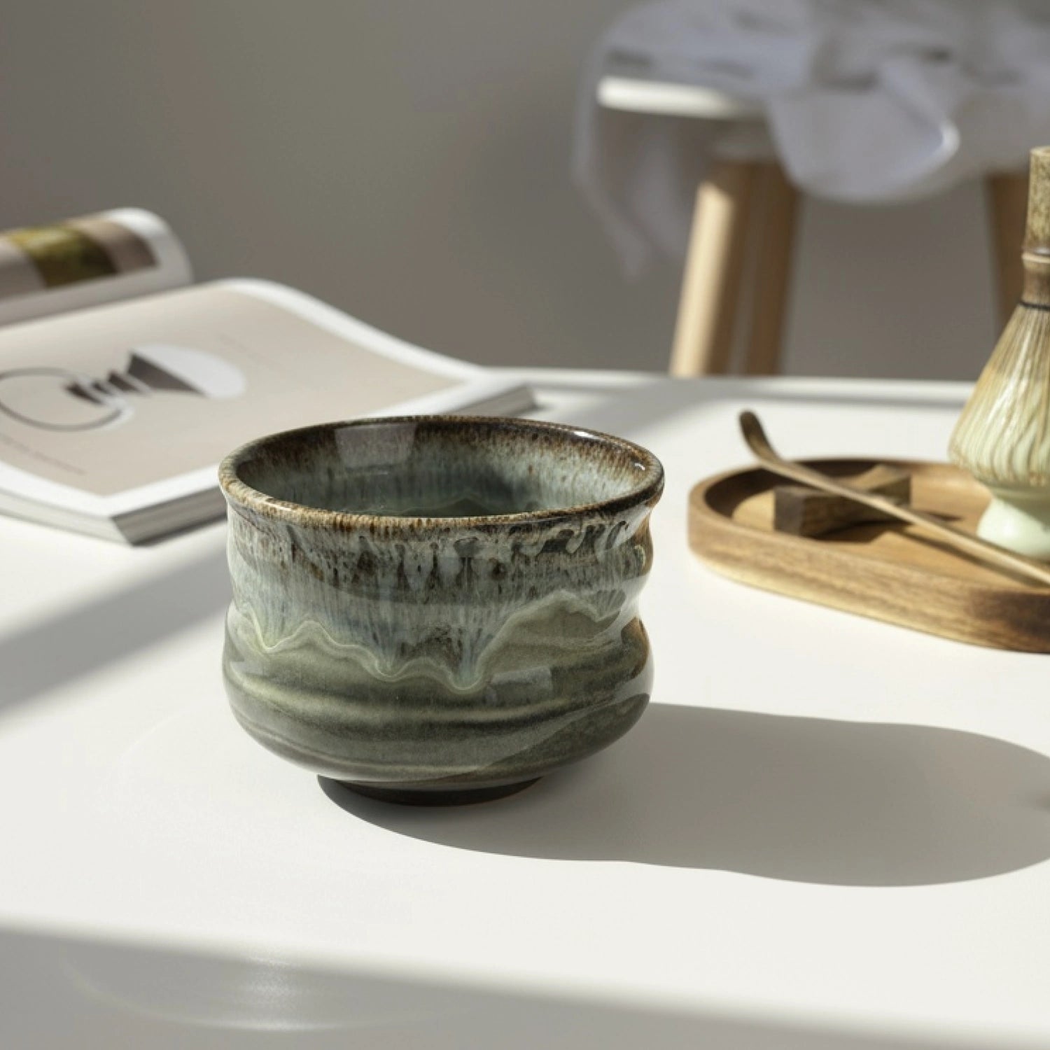 Bio Matcha Set Futatsu | Iwa (türkis-grau)