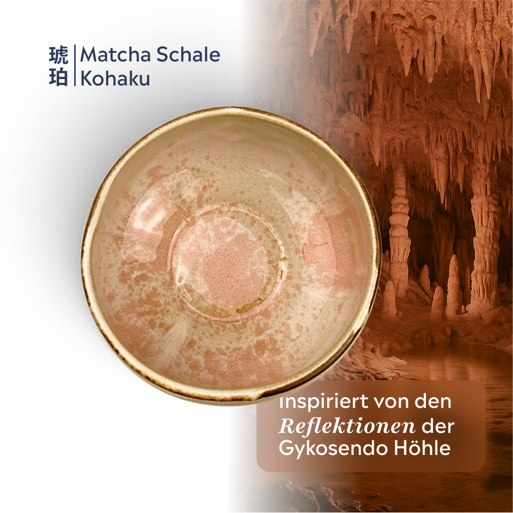 Matcha Schale (Chawan) Kohaku | Rosa