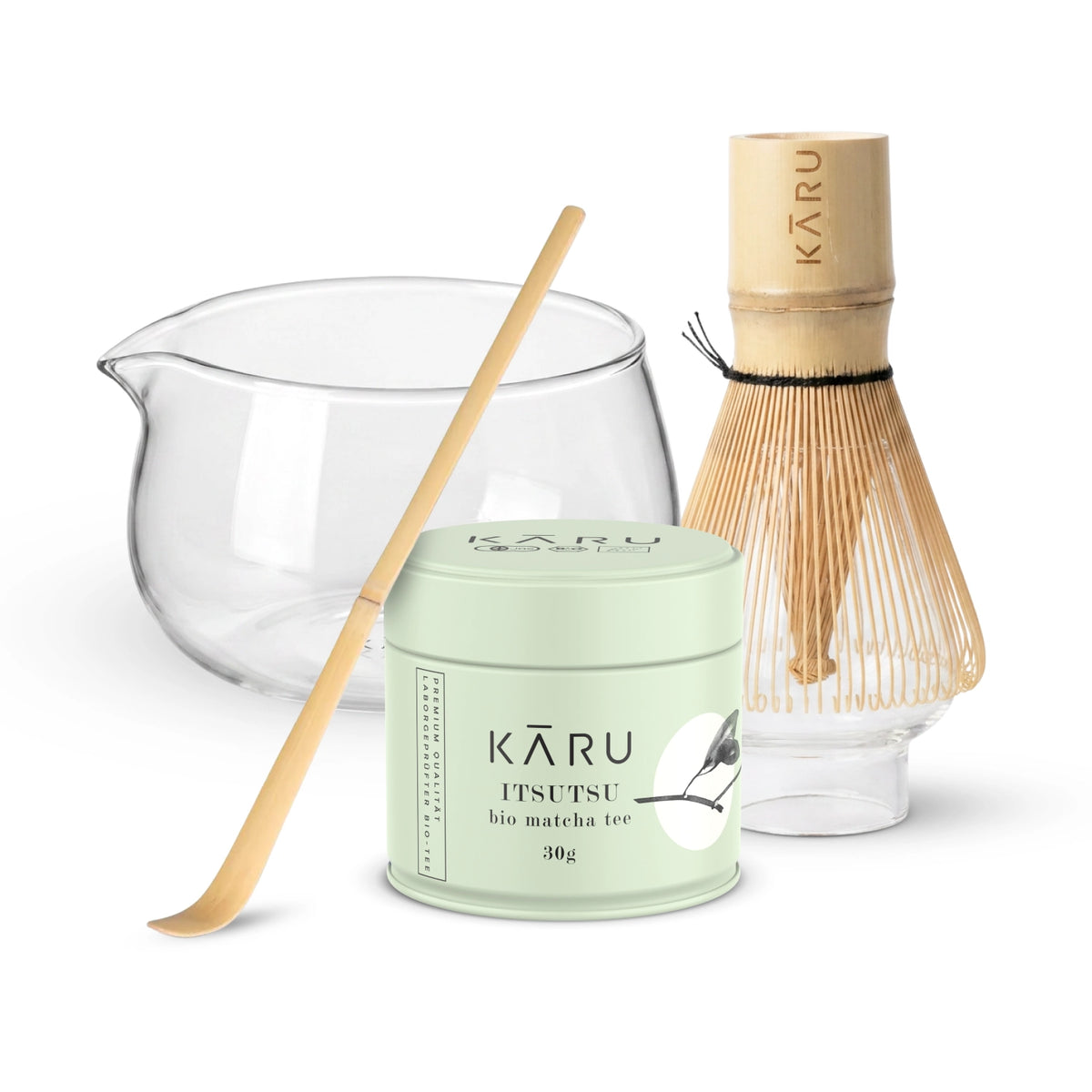Bio Matcha Komplettset für den Einstieg | Transparent