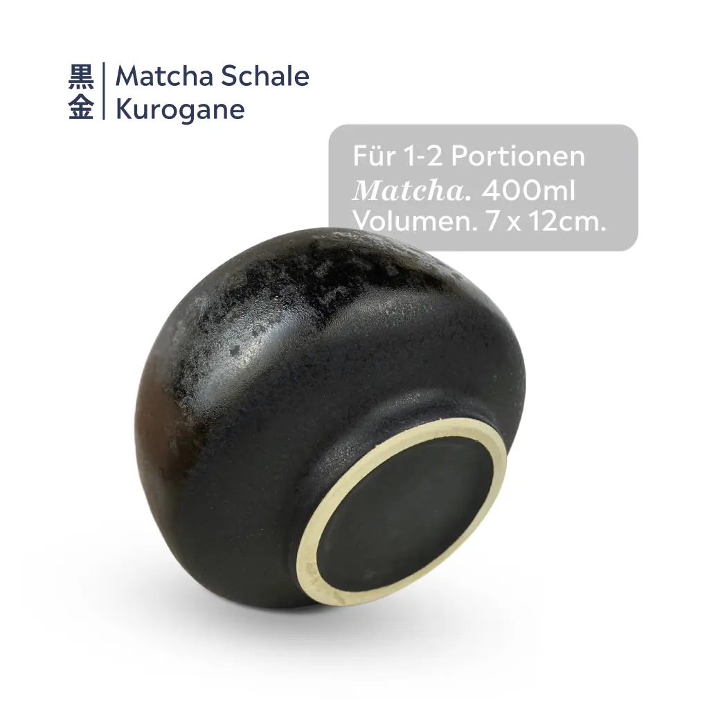 Bio Matcha Set Yottsu | Kurogane (Schwarz)