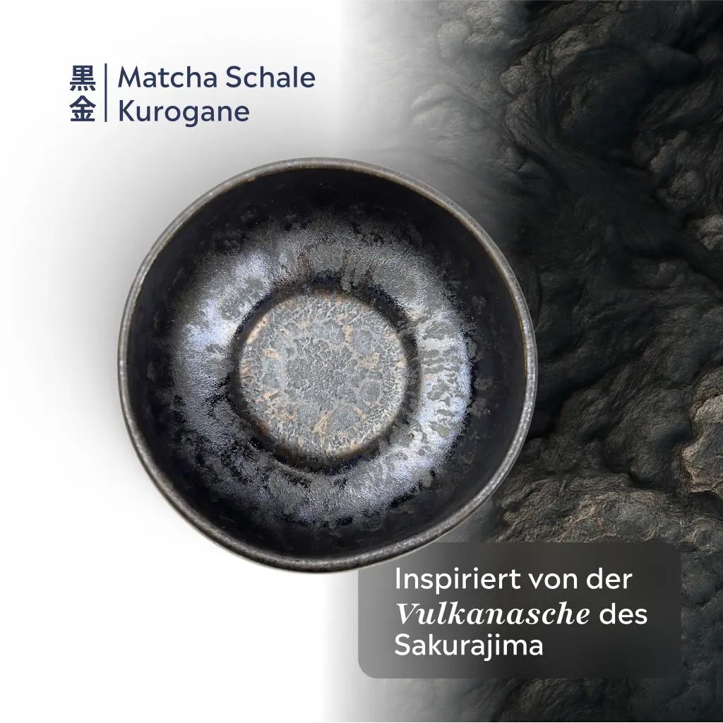 Bio Matcha Set Yottsu | Kurogane (Schwarz)
