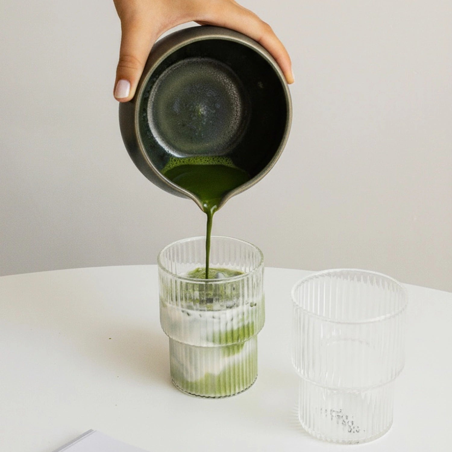 Bio Matcha Set Mittsu | Mori (dunkelgrün-anthrazit)