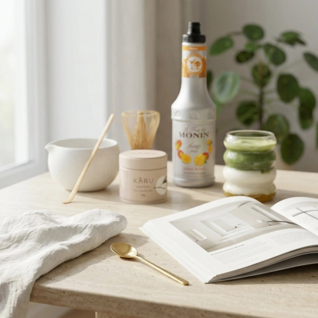 Matcha Summer Bundle | Mango (Riffel-Gläser)