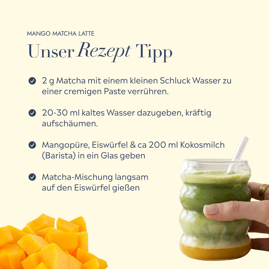 Matcha Summer Bundle | Mango (Riffel-Gläser)