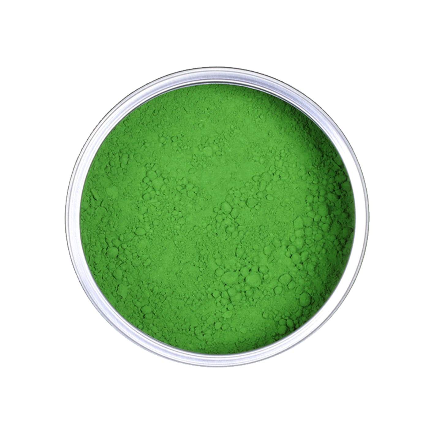 Pulver Bio Matcha Hitotsu in der Dose, frontal von oben