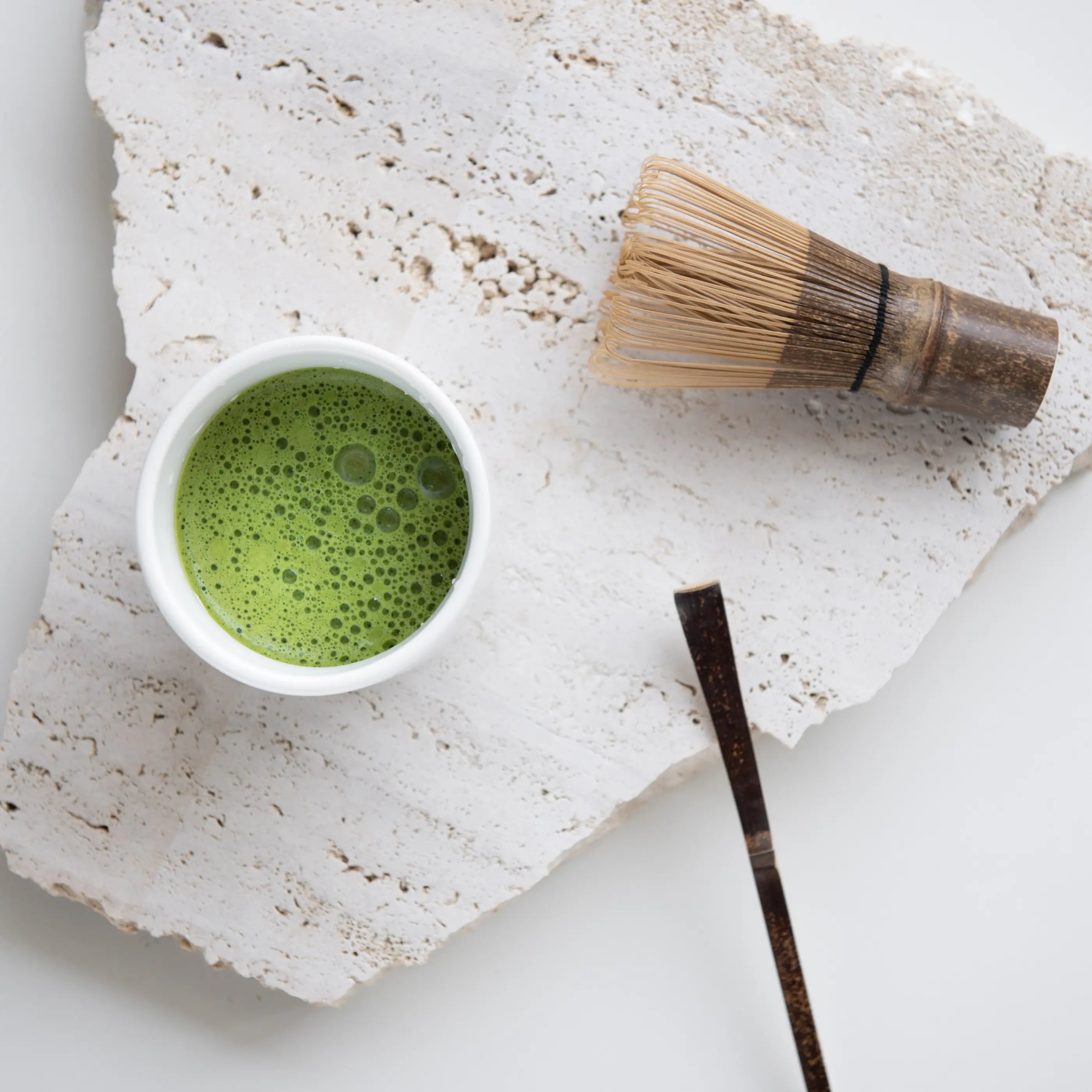 Balai à Matcha - Bambou foncé (100 poils)