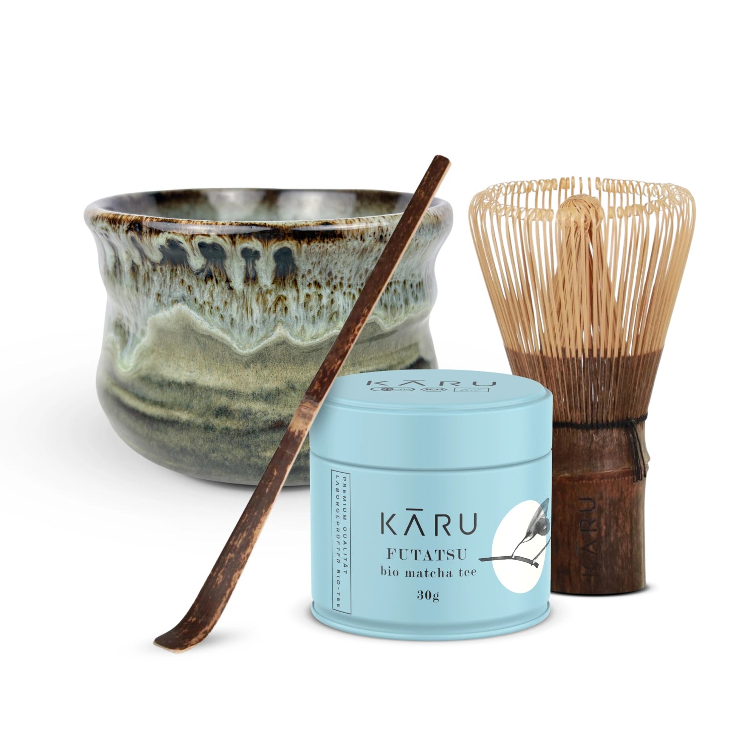 Bio Matcha Set Futatsu | Iwa (türkis-grau)