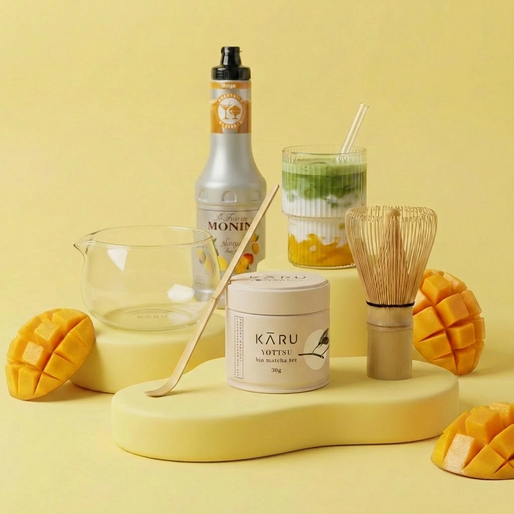 Matcha Summer Bundle | Mango (Riffel-Gläser)