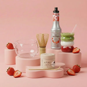 Matcha Summer Bundle | Erdbeere (Bubble-Gläser)
