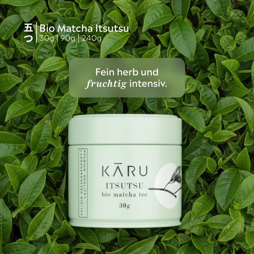 Bio Matcha Set Itsutsu | Miruku (cremeweiß)
