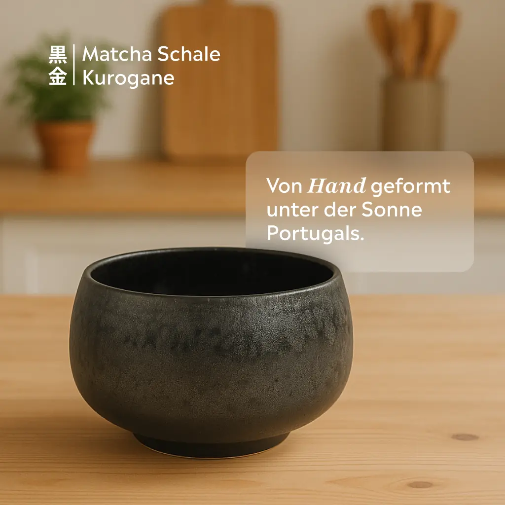 Set di Matcha biologico Yottsu | Kurogane (nero)