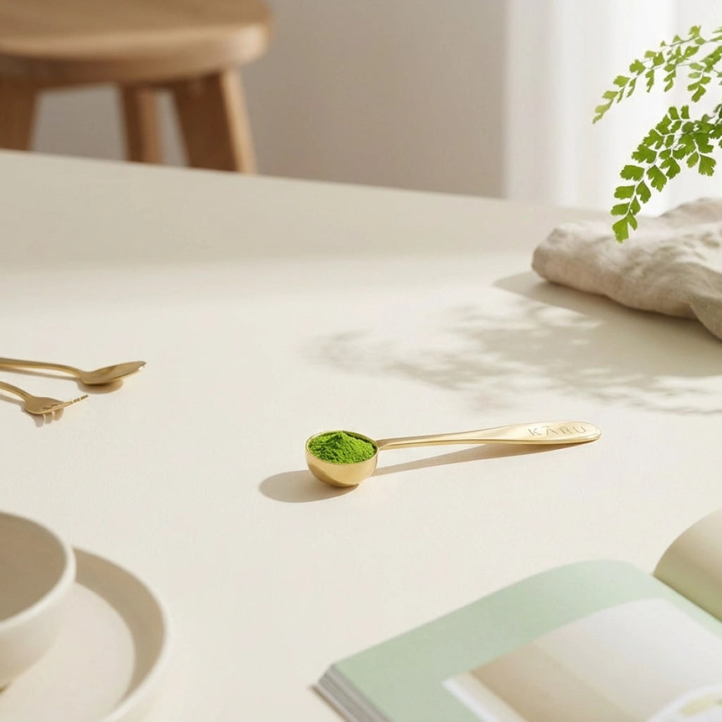 Matcha-Löffel aus Edelstahl | Einfaches Dosieren ohne Waage