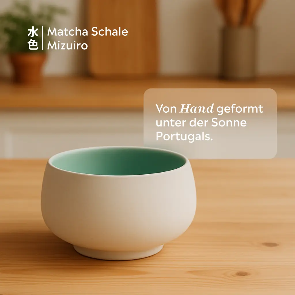 Set de matcha bio Itsutsu turquoise (Mizuiro)