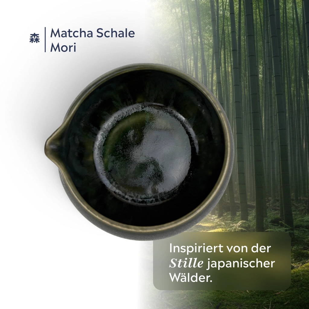 Bio Matcha Set Itsutsu | Mori (dunkelgrün-anthrazit)