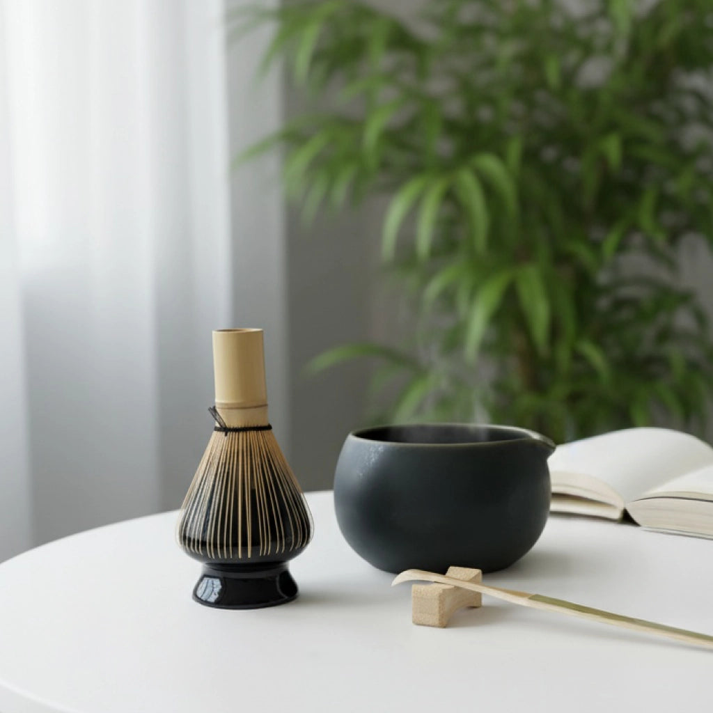 Bio Matcha Set Itsutsu | Mori (dunkelgrün-anthrazit)